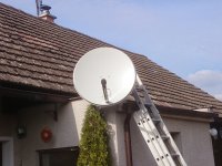 Montáž nové paraboly DIGI TV